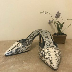 Sam Edelman Odelia Leather Zebra Mules